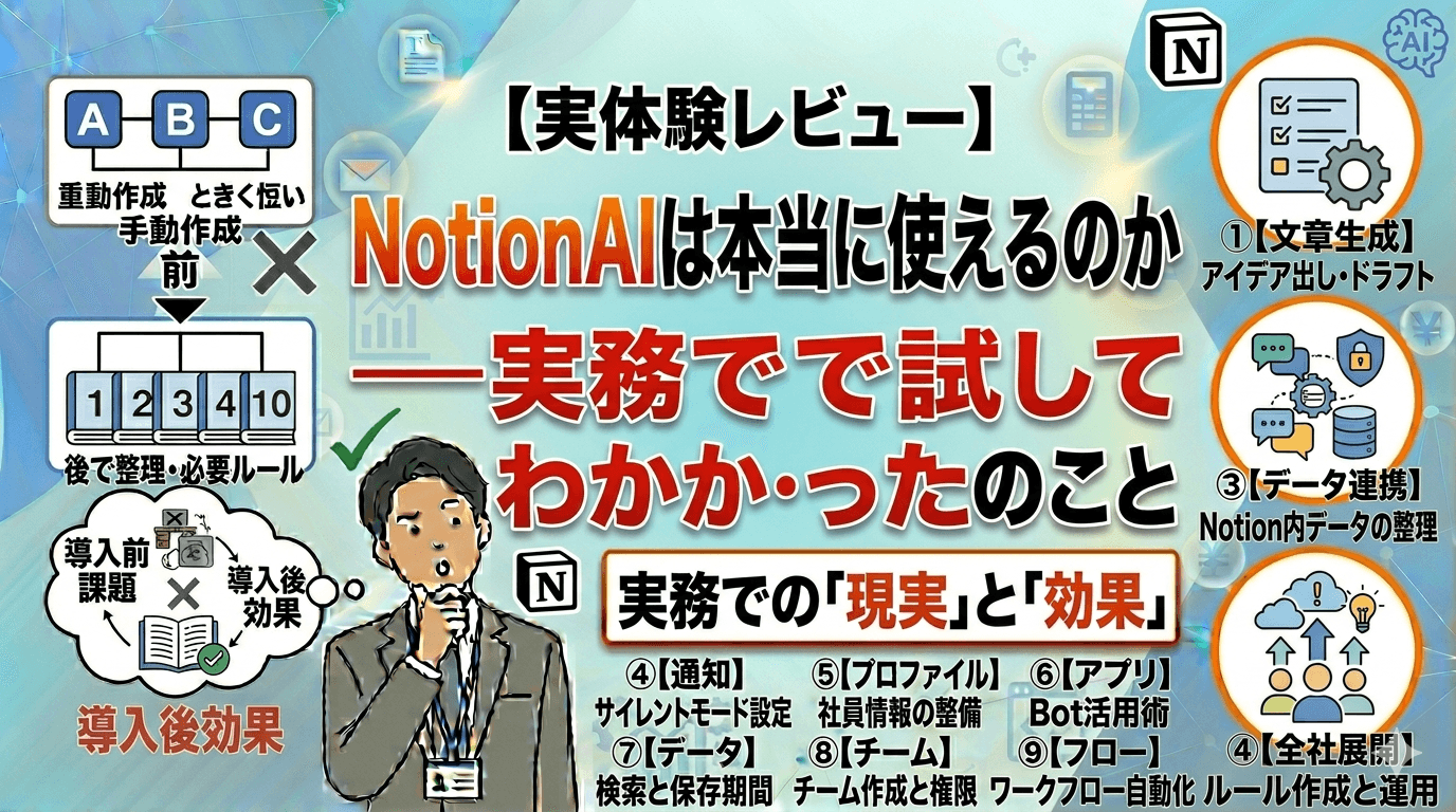 NotionAIは使えるのか——実務で試してわかったこと