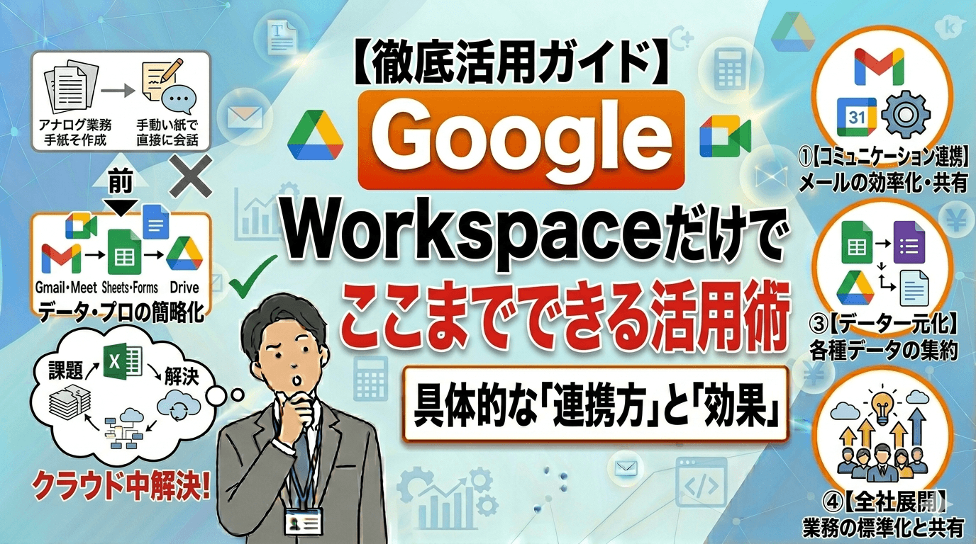 Google Workspaceだけでここまでできる——中小企業の活用術